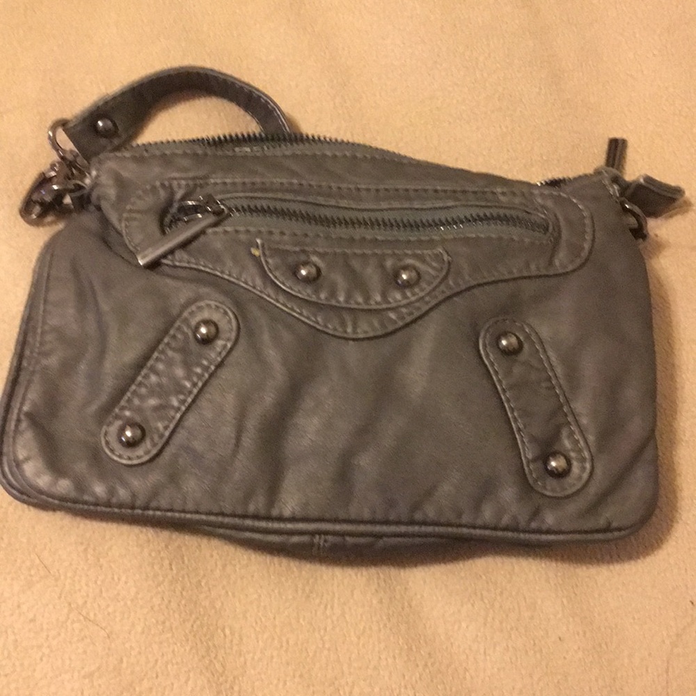 Purse brand new with tags metallic gray